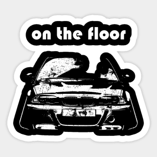 e46 tuning funny design Sticker